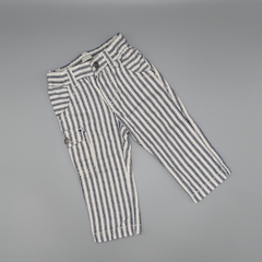 Pantalón Benetton Talle 3-6 meses rayas verticales - Largo 37 y medio cm