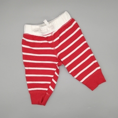 Legging Carters Talle 3 meses rayas rojas y blancas - Largo 28cm