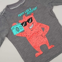 Remera Carters Talle 3 meses gris party like a monster - comprar online