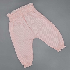 Segunda Selección - Pantalón Baby Cottons Talle 6 meses (38cm largo) tela camisa a rayas rosa - comprar online