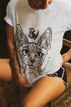 Camiseta - Gato Sphynx - Bruttal Vegan.Co