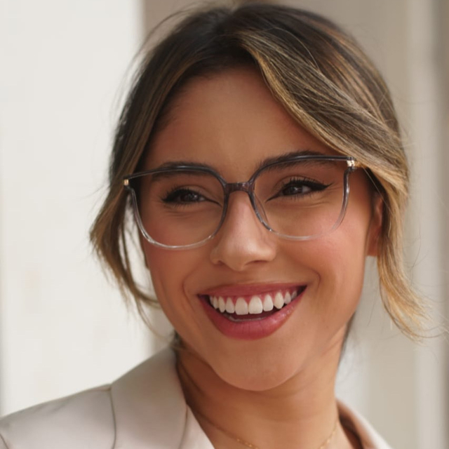 Óculos de Grau Feminino Quadrado Fino | Óculos Linda Menina