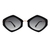 Óculos de Sol Feminino Hexagonal Boca - Óculos Linda Menina | Óculos Feminino em Oferta Online