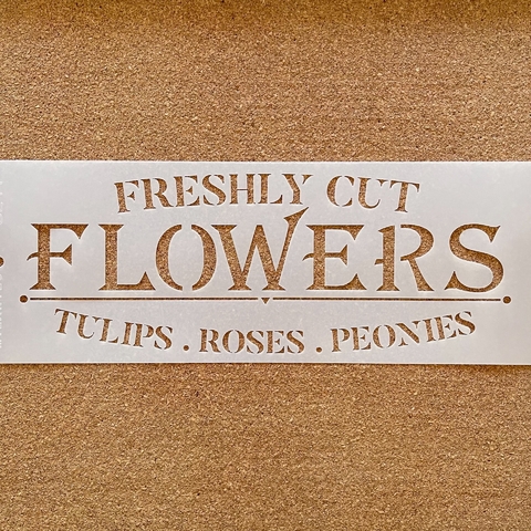 M - FLOWERS - 15 X 40CM - SL44