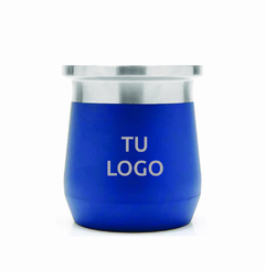 ACERO TAP AZUL - LOGO PERSONALIZADO + BOMBILLA