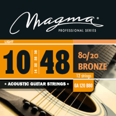 GA120B8012 ENCORDADO 010-048 PARA GUITARRA ACÚSTICA 12 CUERDAS