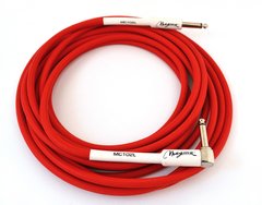 MC101LR CABLE PARA INSTRUMENTO PLUG PLUG DE 3 METROS TEXTIL ROJO