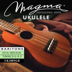 UK100NGR ENCORDADO PARA UKELELE SOPRANO GREEN NYLON