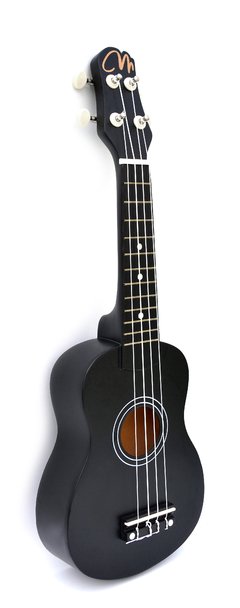 MK20NG UKELELE SOPRANO NEGRO MATE CON FUNDA - comprar online