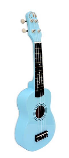 MK20AB UKELELE SOPRANO AZUL BRILLANTE CON FUNDA - comprar online