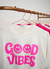 Cropped good vibes - comprar online