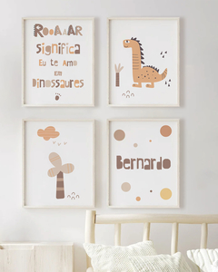Quadros Decorativos Infantil Dinossauro Bernardo
