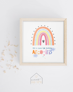 Quadro Decorativo Para Quarto de Bebê - Arco-Íris - Sem a Chuva na internet