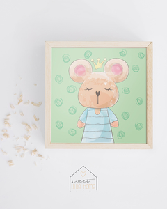 Kit Quadro Decorativo - Cute -  Sweet Little Home Decor - Quadro Infantil Personalizados 