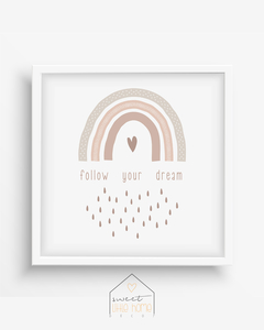 Quadro Decorativo Para Quarto de Bebê - Follow your Dream - comprar online