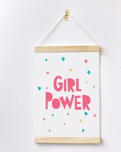 Flâmula para Quarto de Bebê - Girl Power