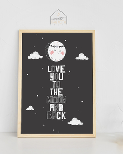 Imagem do Quadro Decorativo - Love you to the Moon and Back