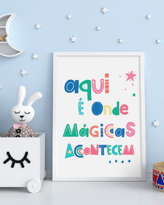 Quadro Decorativo Para Quarto de Bebê - Mágicas na internet