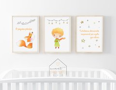 Kit Quadro Decorativo para Quarto Infantil - O pequeno Príncipe