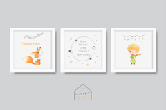Kit Quadro Decorativo para Quarto Infantil - O Pequeno Príncipe Essencial - comprar online