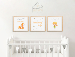 Kit Quadro Decorativo para Quarto Infantil - O pequeno Príncipe na internet