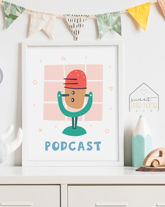 Quadro Decorativo Para Quarto de Bebê - Podcast na internet