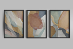 Conjunto De Quadros Para Sala - Abstrato 3