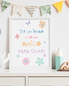 Quadro Infantil Escandinavo Significado Irmão