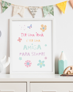 Quadro Para Quarto De Irmãos - Ter Uma Irmã - comprar online