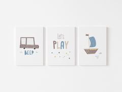 Conjunto Placas Decorativas - Lets Play