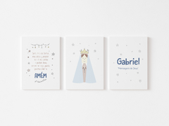 Conjunto Placas Decorativas - Nossa Senhora Aparecida Gabriel