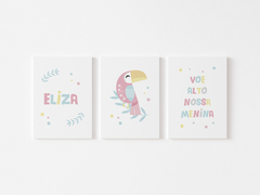 Conjunto Placas Decorativas Tucano - Eliza