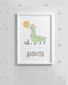 Quadro Infantil - Dinossauro Augusto - comprar online