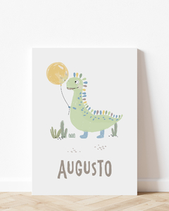 Quadro Infantil - Dinossauro Augusto na internet