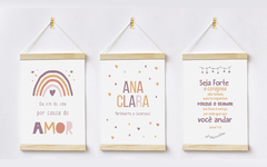 Conjunto 3 Flamulas - Significado do Nome Ana Clara