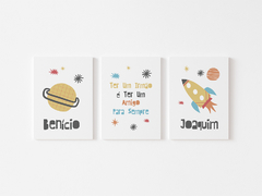 Placas Decorativas Infantil - Astronauta