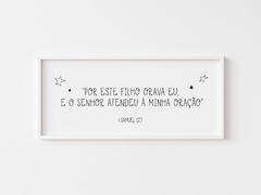 Quadro Infantil - Samuel 1:27