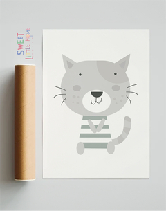 Quadro Infantil Gatinho