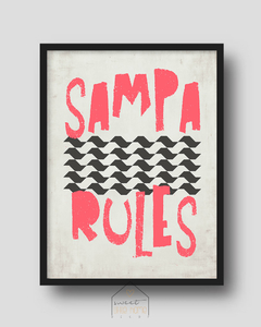 Quadro Decorativo 30x40cm - Sampa Rules