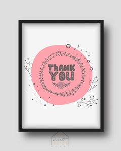 Quadro Decorativo - Thank You - loja online