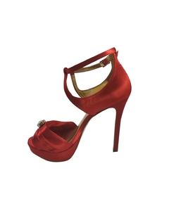 Zapato Fiesta de Raso Rojo - comprar online