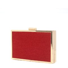 Clutch metálico Rojo - comprar online