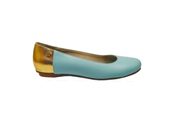 Ballerina Descarne Oro con Aqua