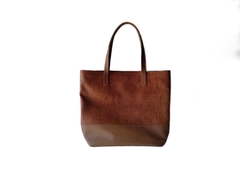 Shopping Bag Marron Croco - comprar online