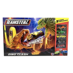 TEAMSTERZ PISTA DINO CLASH CON 5 VEHICULOS