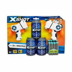 PISTOLA LANZA DARDOS X-SHOT X 2 MICRO