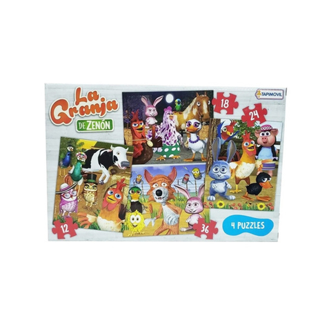 LA GRANJA DE ZENON 4 PUZZLES INFANTILES