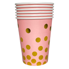 VASO ROSA CON LUNARES - comprar online