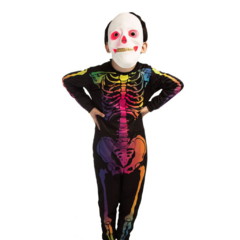 DISFRAZ CALAVERA MULTICOLOR - comprar online