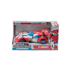 CONVERTIBLE AUTO F1 ROBOT ROJO